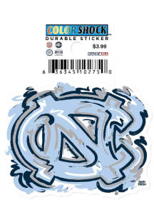 North Carolina Tar Heels Justin Patten Main 3in Durable Stickers - Light Blue