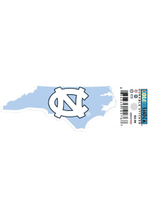 North Carolina Tar Heels State 3in Durable Stickers - Light Blue