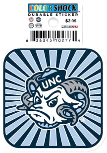 North Carolina Tar Heels Burst 3in Durable Stickers - Light Blue