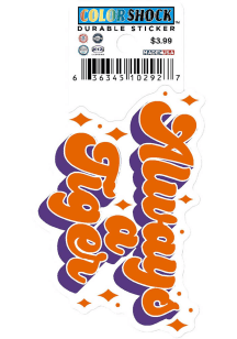 Clemson Tigers Always 3in Durable Stickers - Orange