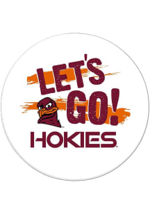 Virginia Tech Hokies Lets Go 3in Button - Maroon