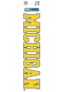 Navy Blue Michigan Wolverines Wordmark 3in Durable Stickers