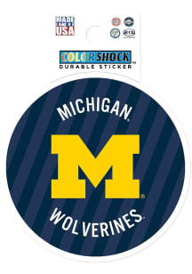 Blue Michigan Wolverines Stripes 3in Durable Stickers