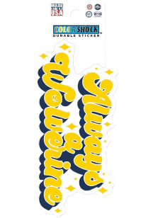 Navy Blue Michigan Wolverines Always 3in Durable Stickers