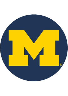 Blue Michigan Wolverines Main 3in Button