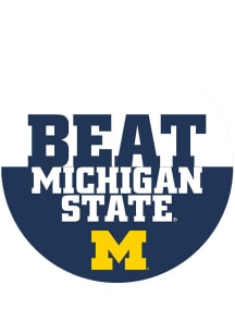 Blue Michigan Wolverines BEAT Michigan State 3in Button