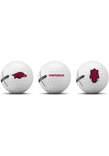 Arkansas Razorbacks 3 Pack Golf Balls
