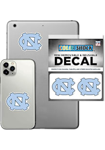 North Carolina Tar Heels Mini Removable 2pk Auto Decal - Light Blue