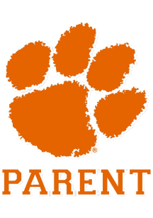 Clemson Tigers Parent Auto Decal - Orange