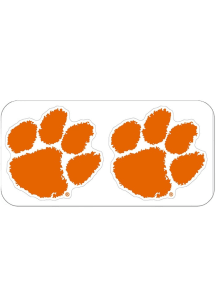 Clemson Tigers Mini Removable 2pk Auto Decal - Orange