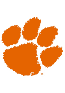 Clemson Tigers 6in Main Mark Magnet