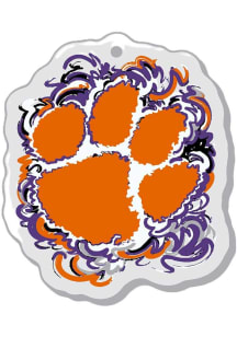 Clemson Tigers Acrylic Main Keychain - Orange