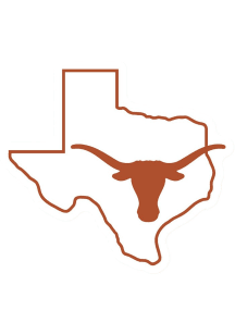 Texas Longhorns 4in State Shape Magnet