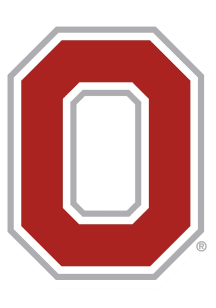 Ohio State Buckeyes Red 6in Main Mark Magnet
