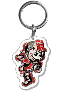 Ohio State Buckeyes Acrylic Main Keychain - Red