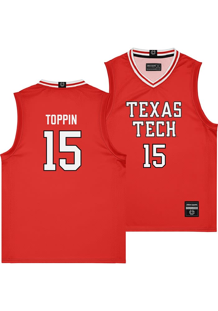 JT Toppin Texas Tech Red Raiders Red NIL Player Jersey Jersey