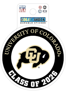 Colorado Buffaloes Class of 2026 Durable Stickers - Black