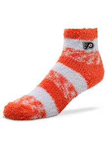 Philadelphia Flyers Pro Stripe Fuzzy Womens Quarter Socks