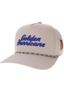 Tulsa Golden Hurricane Ivory Stacked Script Caddy Adjustable Hat
