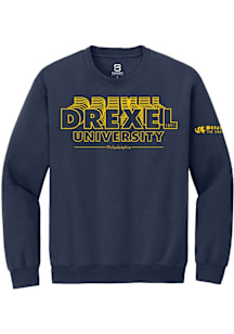 Summit Sportswear Drexel Dragons Mens Navy Blue Admitted Students Day 2022 Long Sleeve Crew Sweats..