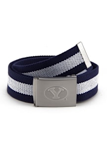 BYU Cougars Fabric Stripe Mens Belt