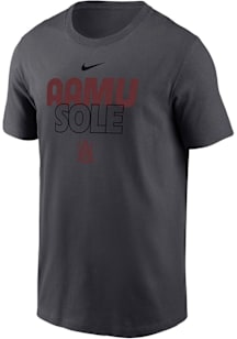 Nike Alabama A&M Bulldogs Anthracite Stacked Name Short Sleeve T Shirt