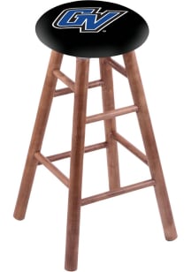Grand Valley State Lakers Round Cushion Maple Pub Stool - Brown
