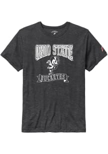 Black Ohio State Buckeyes Brutus Victory Falls Short Sleeve Fashion T Shirt