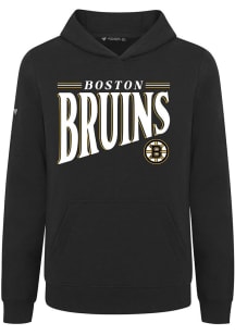 Levelwear Boston Bruins Youth Black Podium Jr Tally Long Sleeve Hoodie