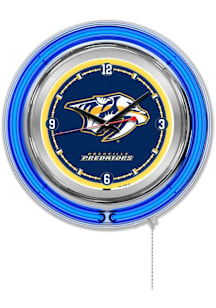 Nashville Predators Double Neon Wall Clock