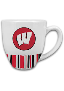 Wisconsin Badgers Heart Ceramic Mug -