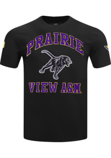 Pro Standard Prairie View A&amp;M Panthers Black Stacked Logo Short Sleeve T Shirt