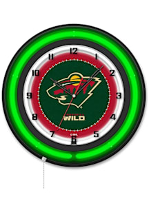 Minnesota Wild 19in Neon Wall Clock