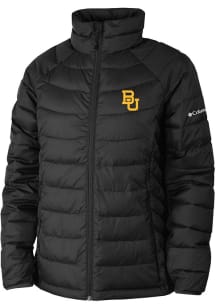 Columbia Baylor Bears Womens Black Powder Lite Heavy Weight Jacket