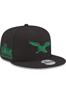 New Era Philadelphia Eagles Black GCP 9FIFTY Side Patch Mens Snapback Hat