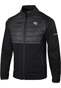 Columbia Wake Forest Demon Deacons Mens Black Heat Seal In the Element Medium Weight Jacket