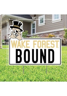 Wake Forest Demon Deacons School Bound Yard Sign - White