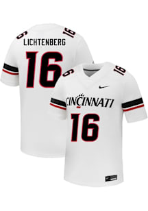 Brady Lichtenberg Nike Mens White Cincinnati Bearcats Football NIL Name And Number Football Jersey