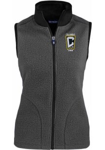 Cutter and Buck Columbus Crew Womens Graphite Cascade Sherpa Vest