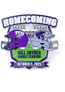 Purple K-State Wildcats Souvenir 2025 vs TCU Game Day Pin