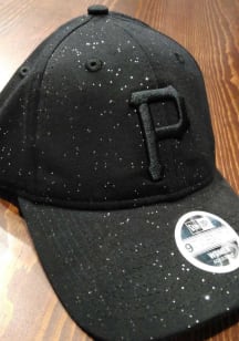 New Era Pittsburgh Pirates Black Sparkle Clean Up Womens Adjustable Hat