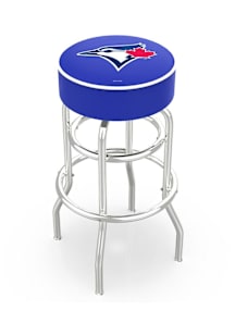 Toronto Blue Jays Double-Ring Swivel Pub Stool - Silver