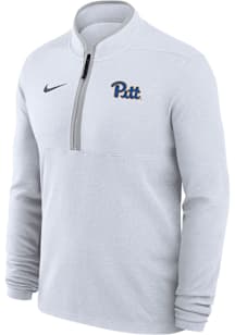 Nike Pitt Panthers Mens White Victory Long Sleeve Qtr Zip Pullover