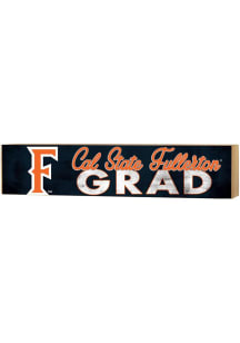 KH Sports Fan Cal State Fullerton Titans 3x13 Block Sign Grad Sign - Navy Blue