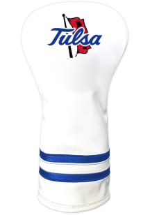 White Tulsa Golden Hurricane Vintage Driver Golf Headcover