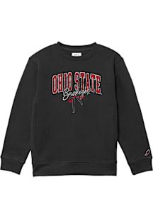 Ohio State Buckeyes Girls Black Team Script Long Sleeve Sweatshirt