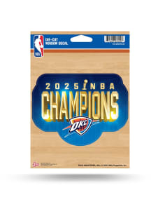 Oklahoma City Thunder 2025 Finals Champions Die Cut Auto Decal - Navy Blue