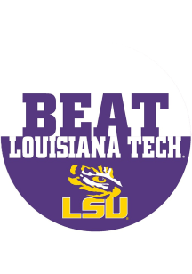 LSU Tigers BEAT Louisiana Tech 3&quot; Button - Purple