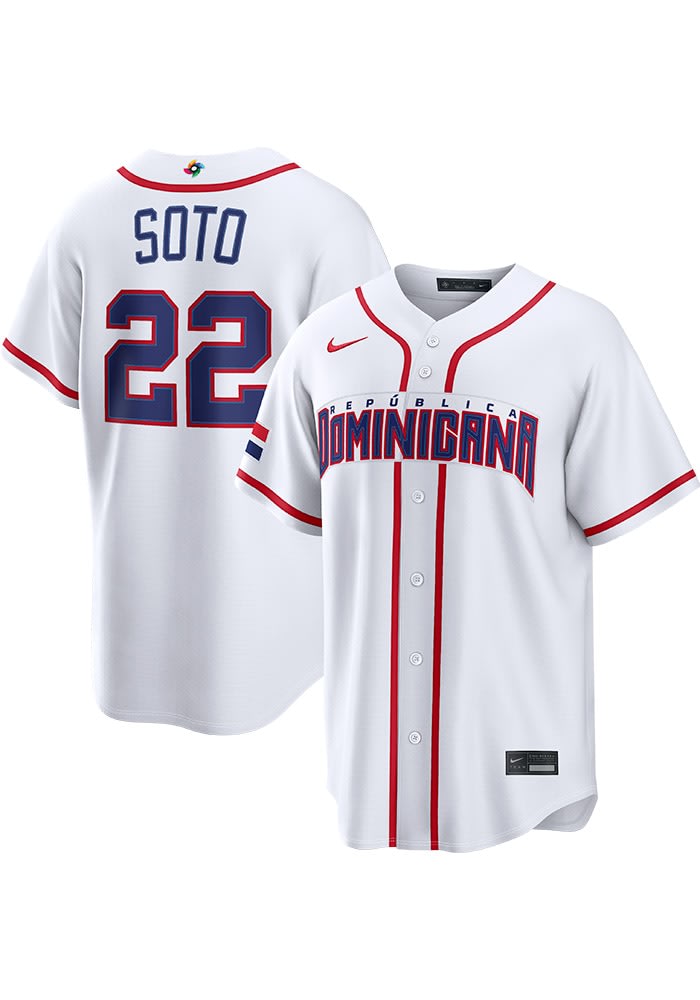 Juan Soto Dominican Republic Mens White World Baseball Classic