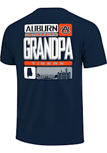 Auburn Tigers Navy Blue Grandpa Short Sleeve T Shirt